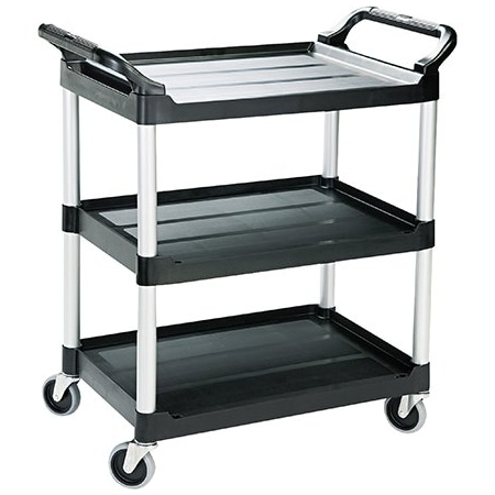 Rubbermaid Rubbermaid Service Cart - 34 x 19 x 38'', Black BUY00447305